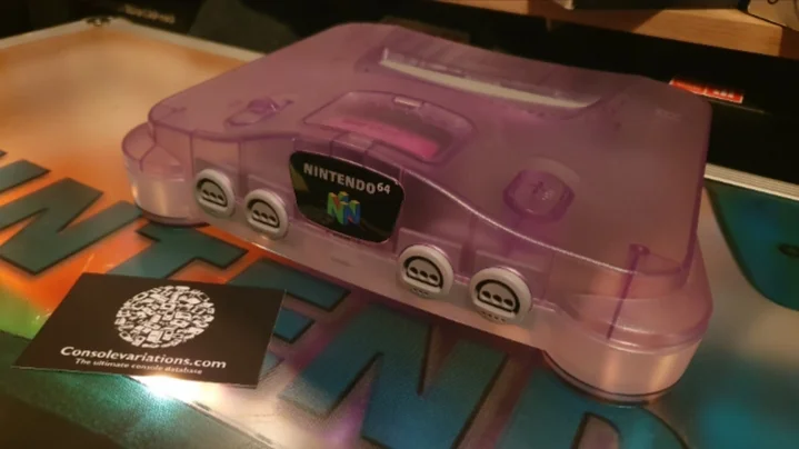  Nintendo 64 Atomic Purple Prototype Console