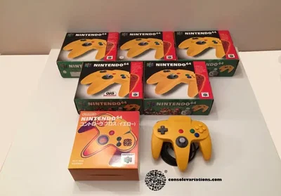 Nintendo 64 Solid Yellow Controller [JP]