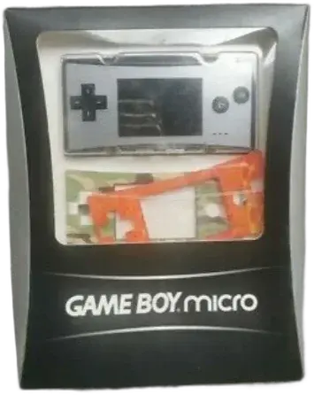Nintendo Game Boy Micro Silver Faceplate Bundle