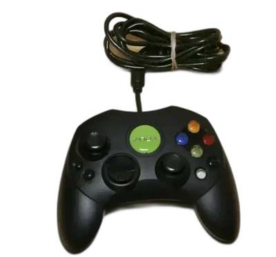 Microsoft Xbox Green Jewel Black Controller S