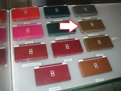 Nintendo DS Lite World Store Gold Shimmer Console