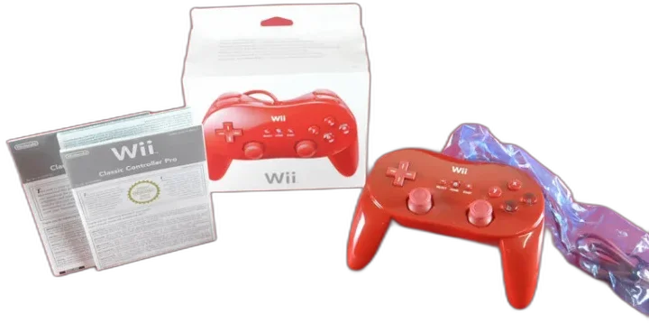  Nintendo Wii Classic Pro Red Controller [AUS]