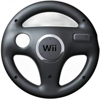 Nintendo Wii Black Wheel [EU]