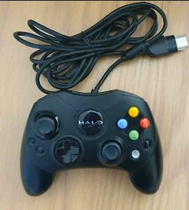  Microsoft Xbox Black Halo S Controller