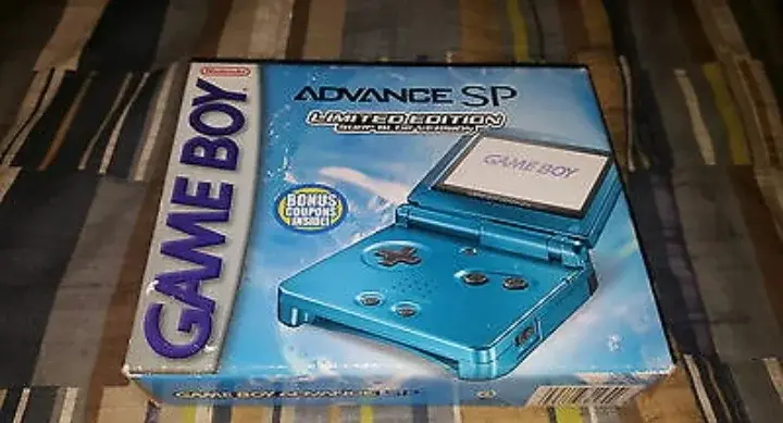Consolevariations - Nintendo Game Boy Advance SP Surf Blue Console