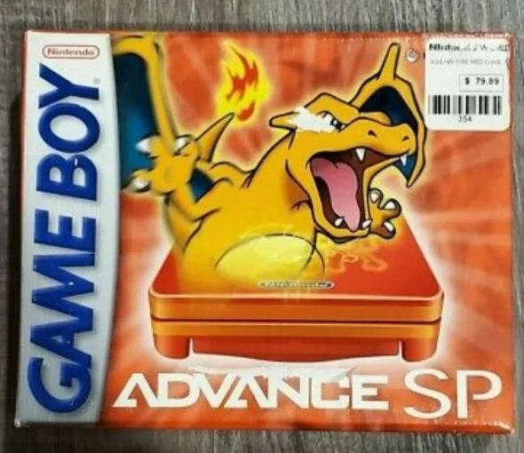  Nintendo Game Boy Advance SP Pokemon Center Charizard Console [NA]