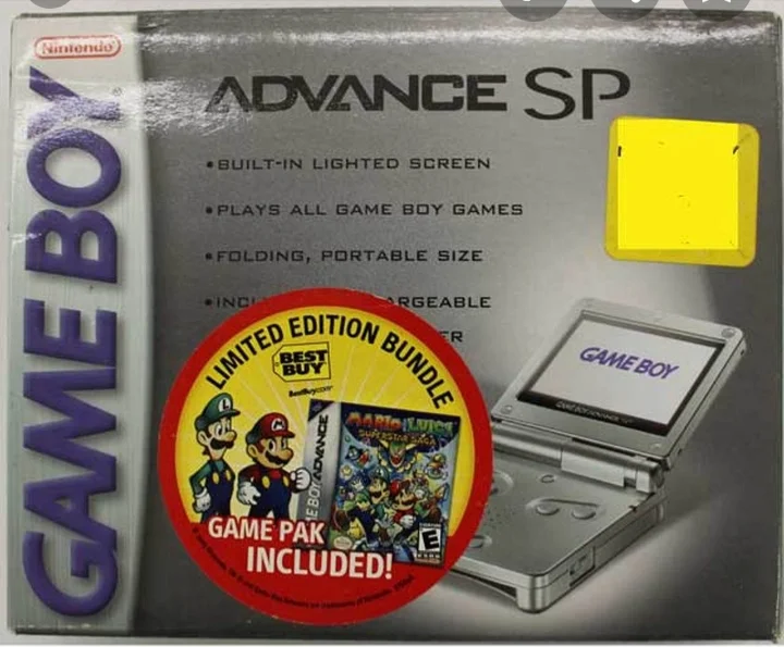  Nintendo Game Boy Advance SP Mario and Luigi Superstar Saga Best Buy Bundle