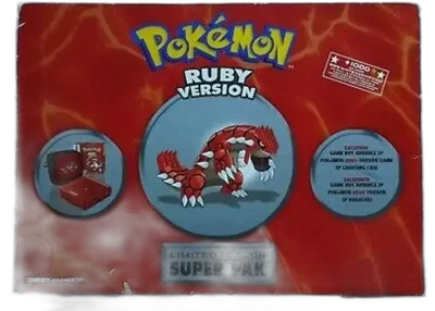 Nintendo Game Boy Advance SP Groudon Super Pack