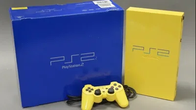 Sony PlayStation 2 Automotive Edition Light Yellow Controller