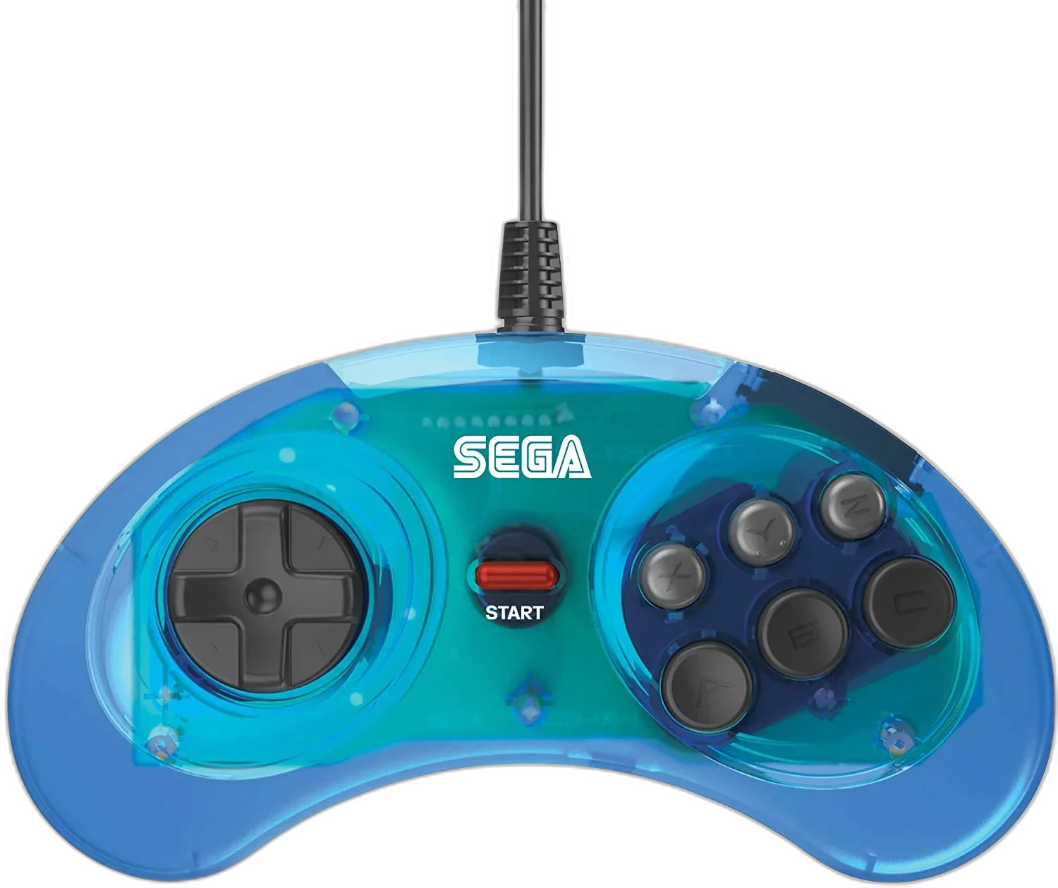  Sega MegaDrive Mini 6 Button Blue Controller [EU]