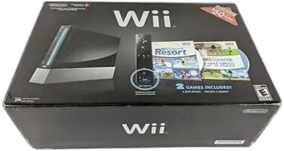 Nintendo Wii Black American Heart Association Bundle