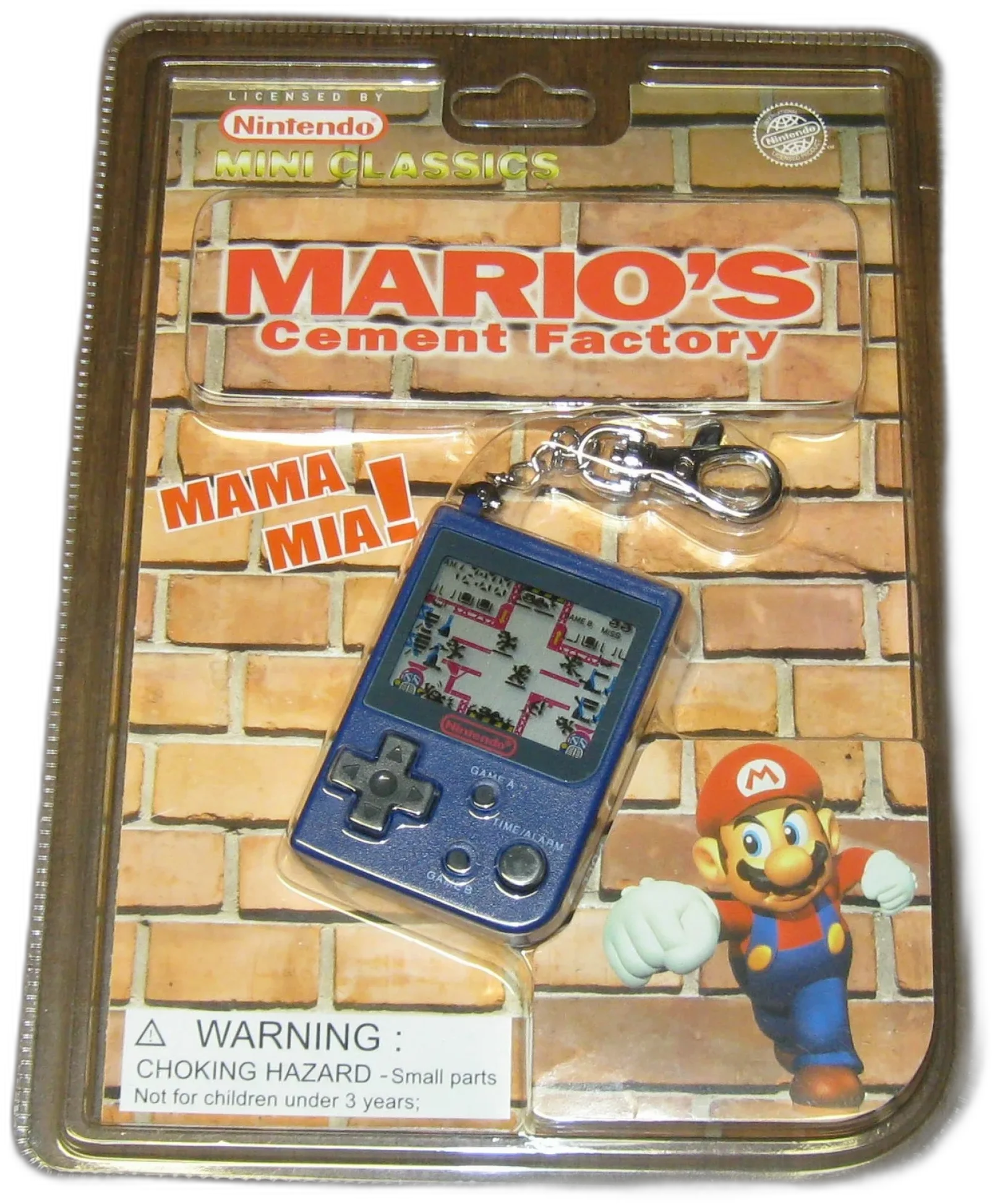  Nintendo Game &amp; Watch Mini Classic Mario&#039;s Cement Factory Blue [BR]