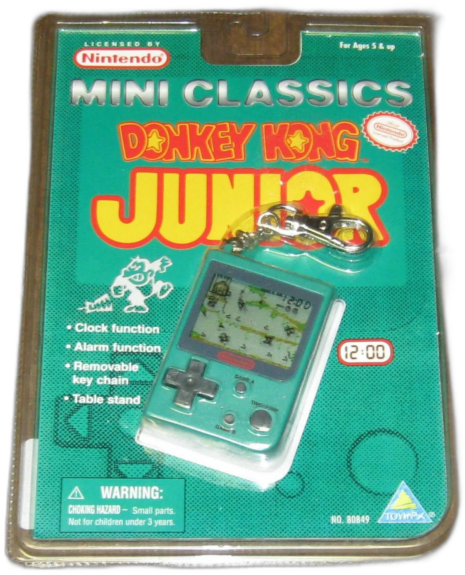  Nintendo Game &amp; Watch Mini Classic Donkey Kong jr Teal [BR]
