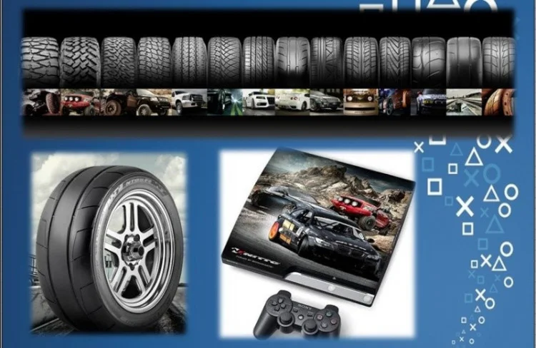  Sony PlayStation 3 Slim Nitto Tire Console