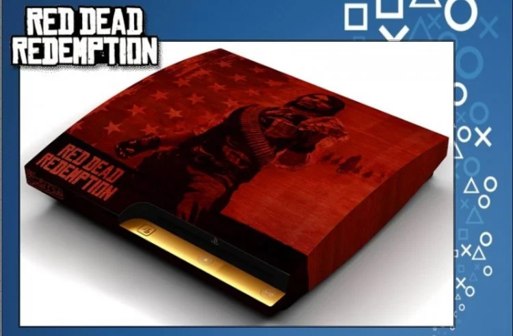  Sony PlayStation 3 Slim Red Dead Redemption Console