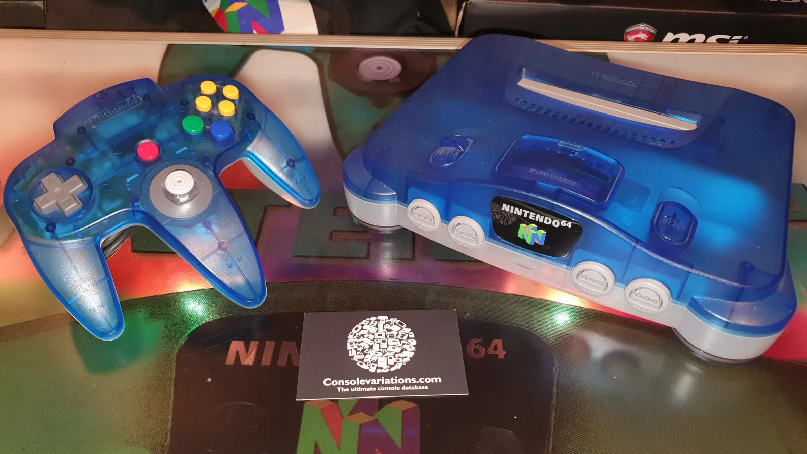 N64 Ocean Clear/Blue Console (+Controller)