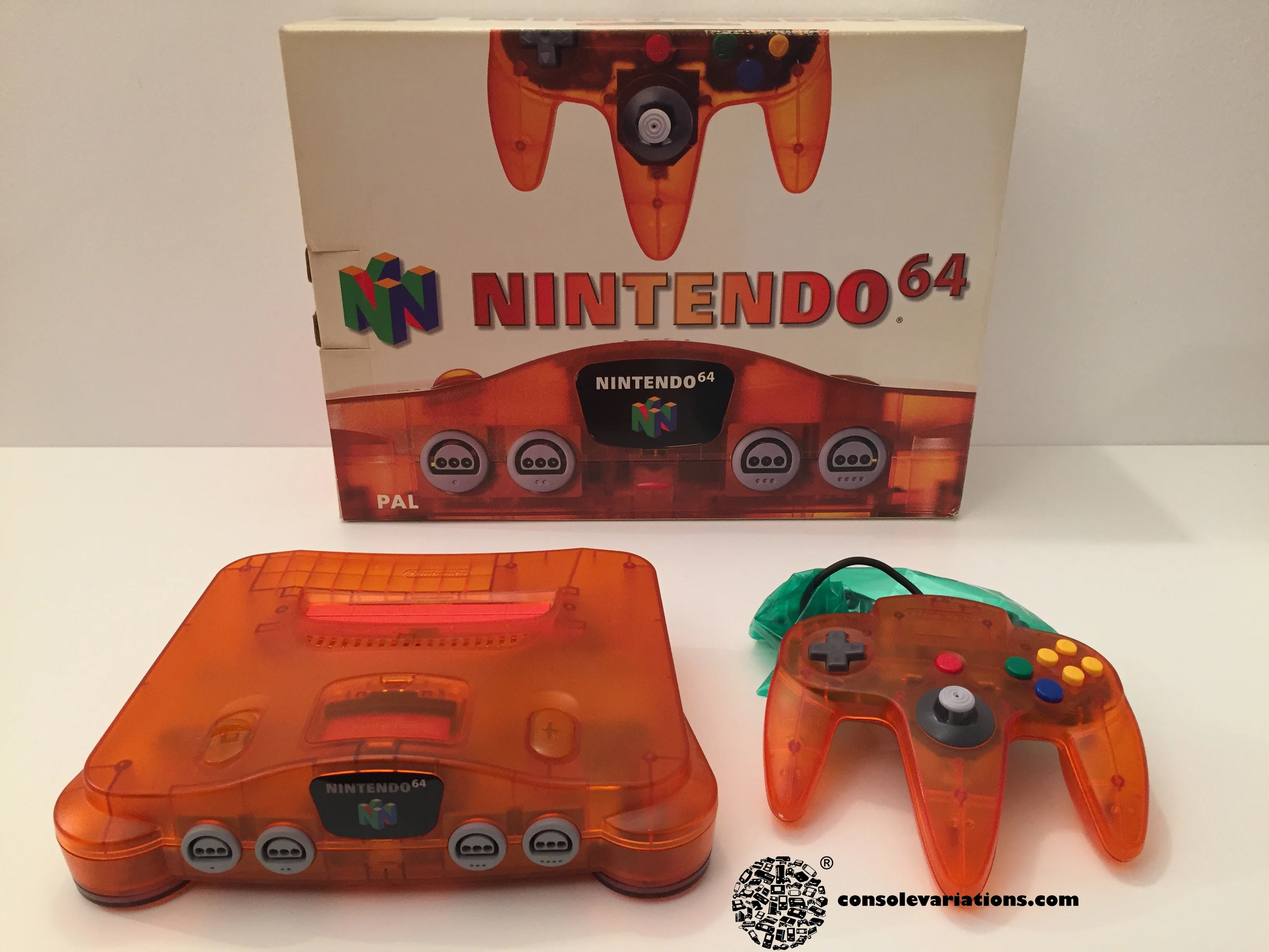 Nintendo 64 Funtastic Fire Orange Console (Example EU)