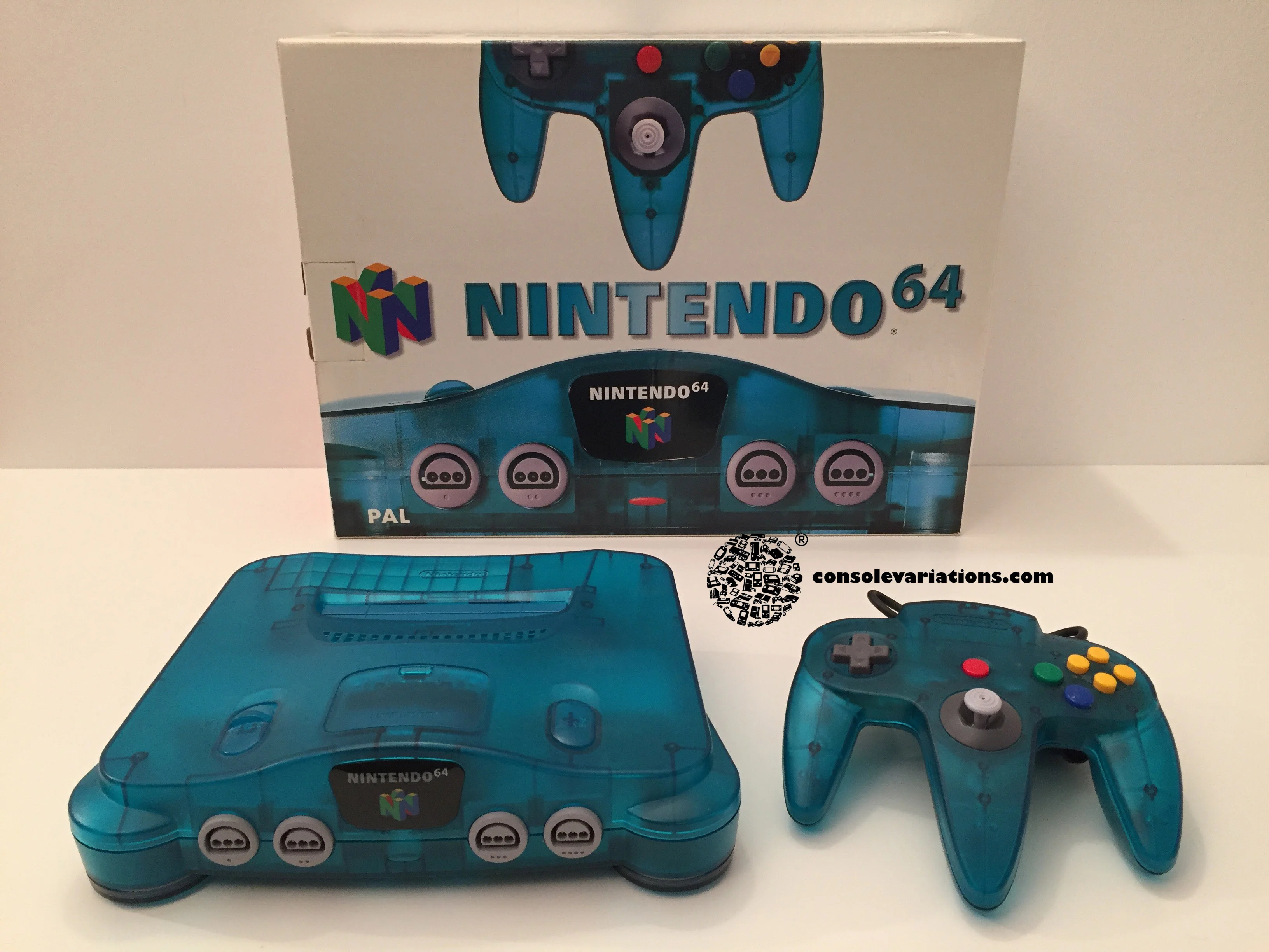 Nintendo 64 Funtastic Ice Blue Console (Example EU)
