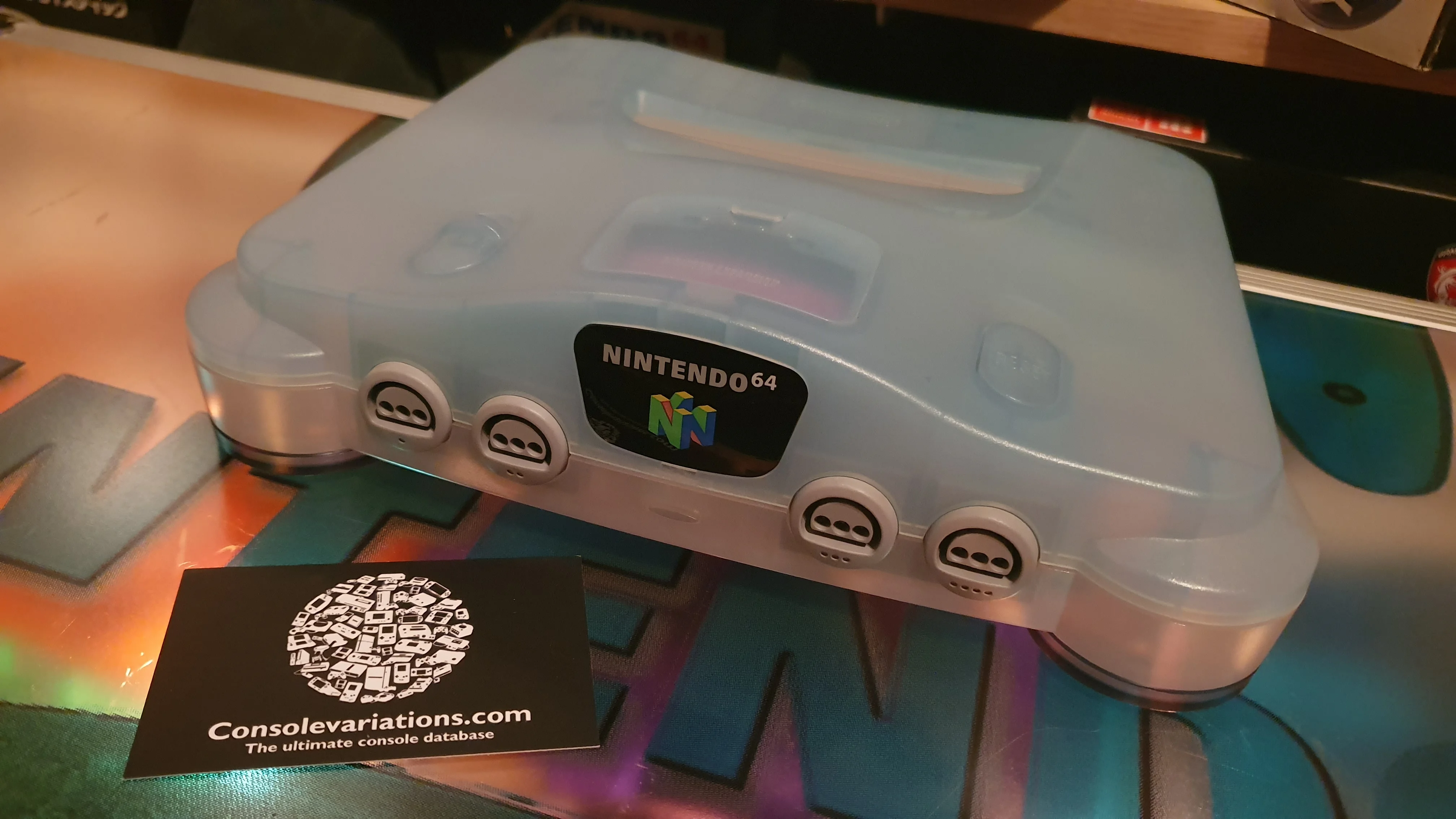 N64 Ghost Blue Console