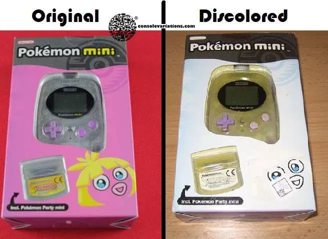 Discolored Pokemon Mini Pink Edition