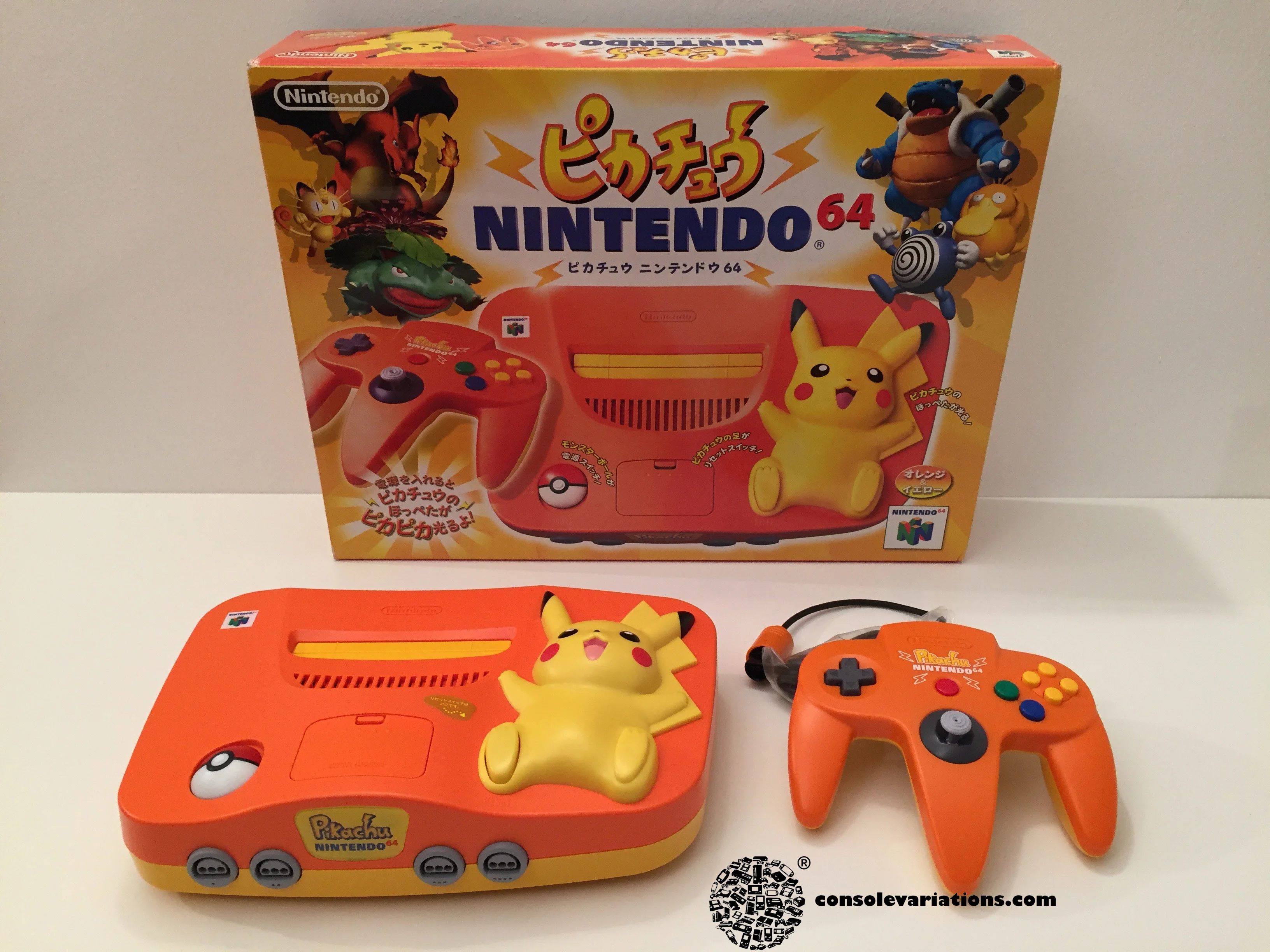 Nintendo 64 Pikachu Orange Console