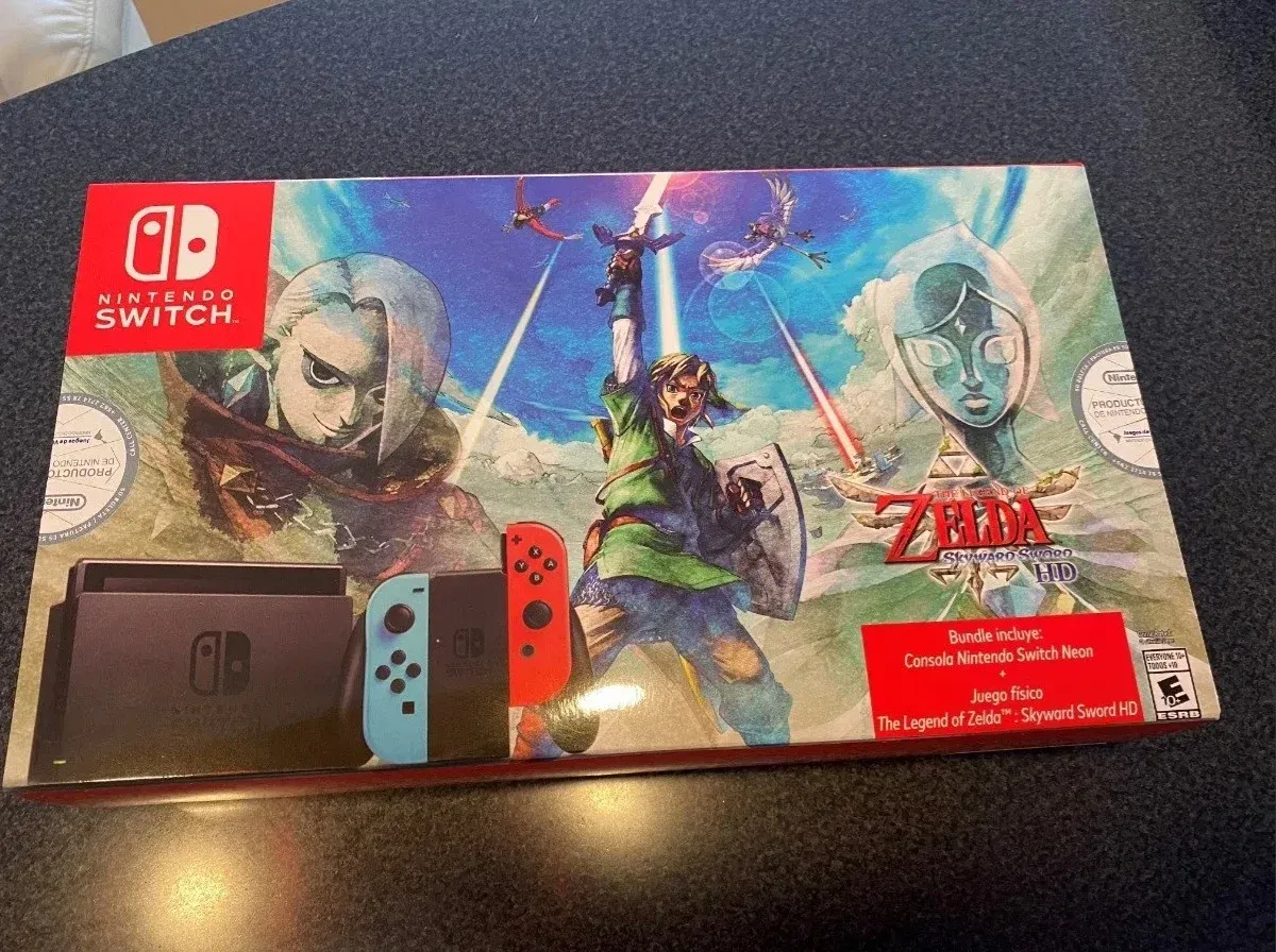 Nintendo Switch OLED Neon Red Blue, The Legend of Zelda: Skyward