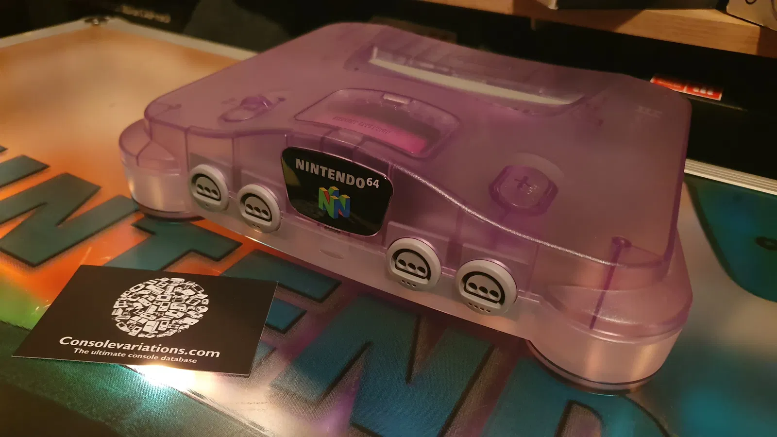 N64 Clear/Purple Console