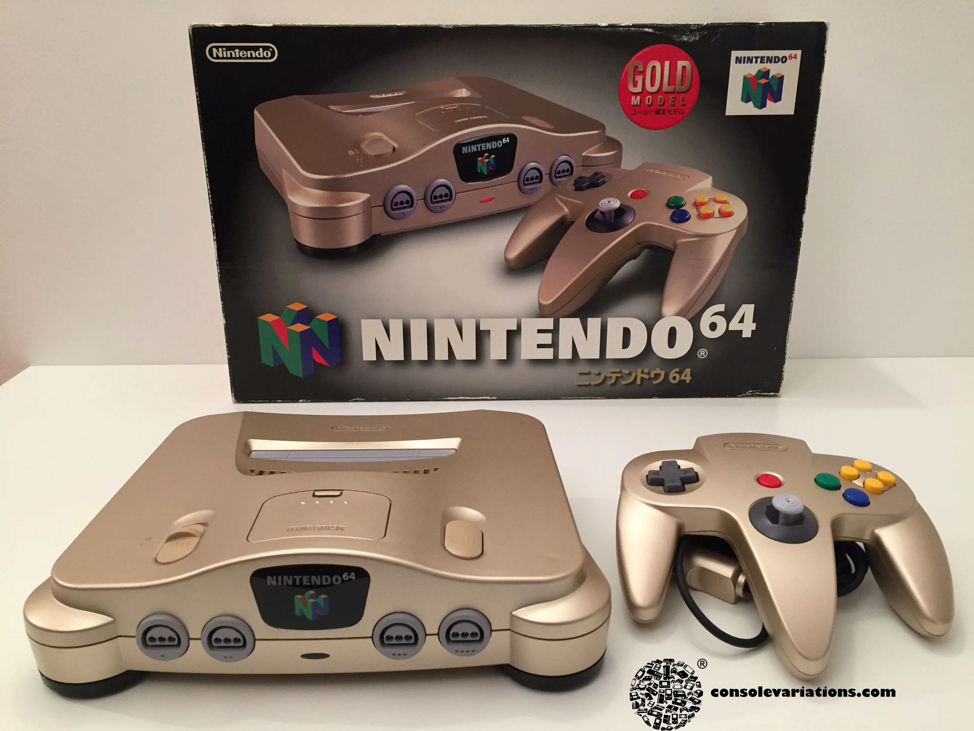 Nintendo 64 Gold Console (Example Japan)