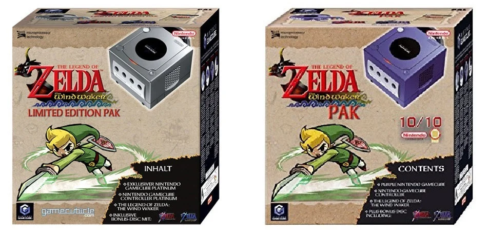 GameCube Zelda Wind Waker Pak
