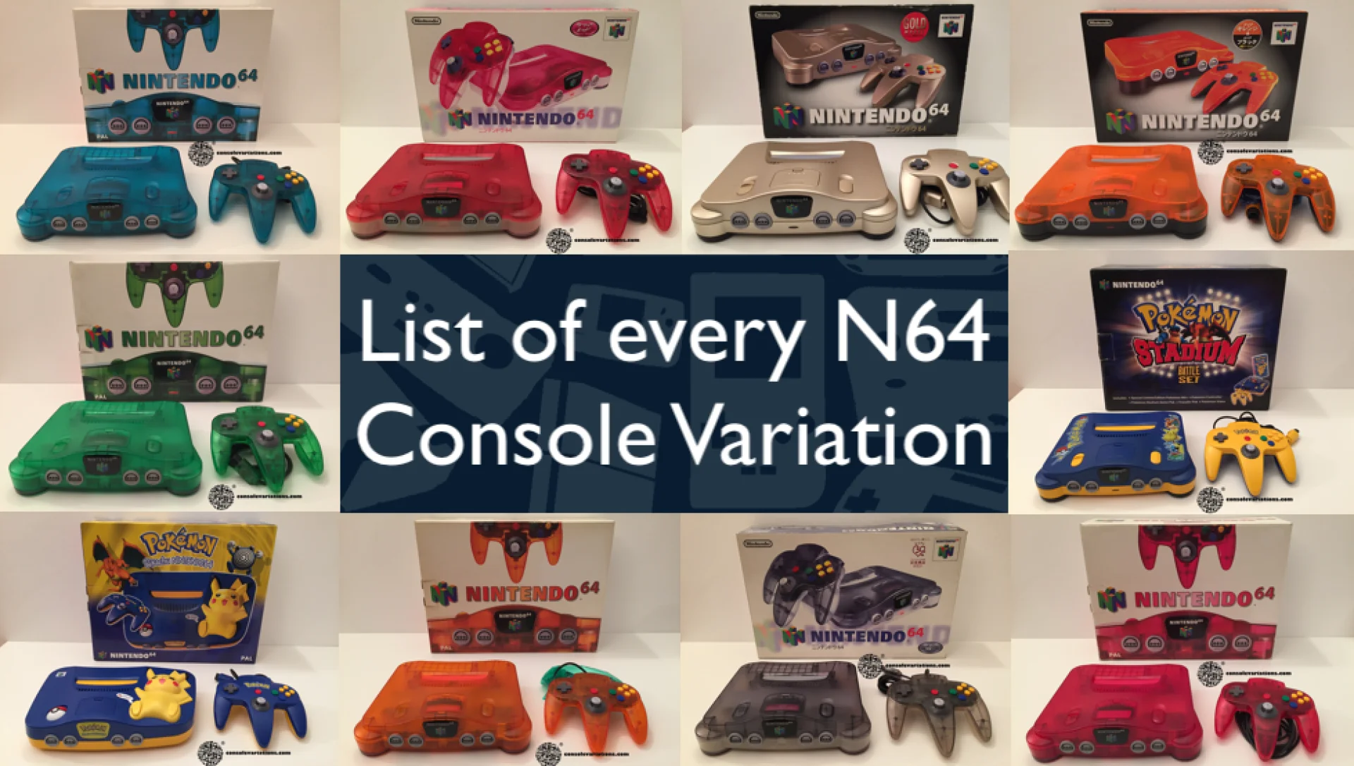 Every Nintendo 64 Console Variation - Complete Color List