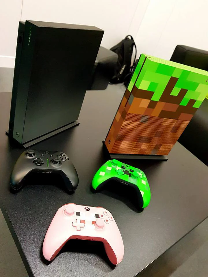 Xbox One X Project Scorpio and the Xbox One S Minecraft Edition