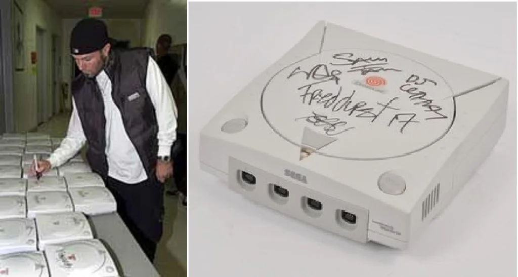 The Sega Dreamcast signed by Fred Durst