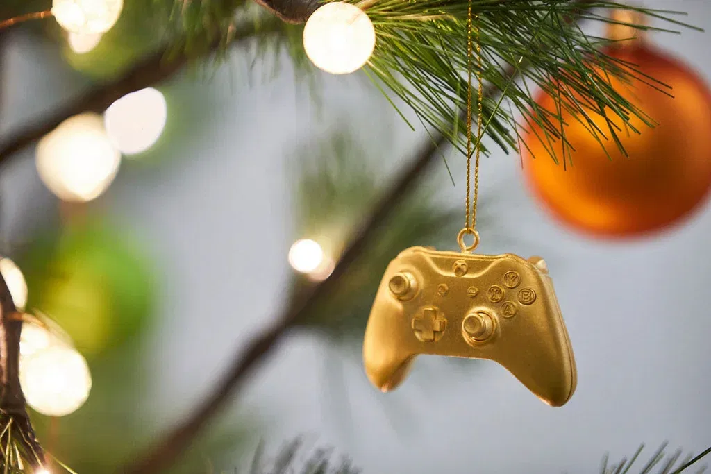 4k Gold Plated Xbox Christmas Decorations Consolevariations