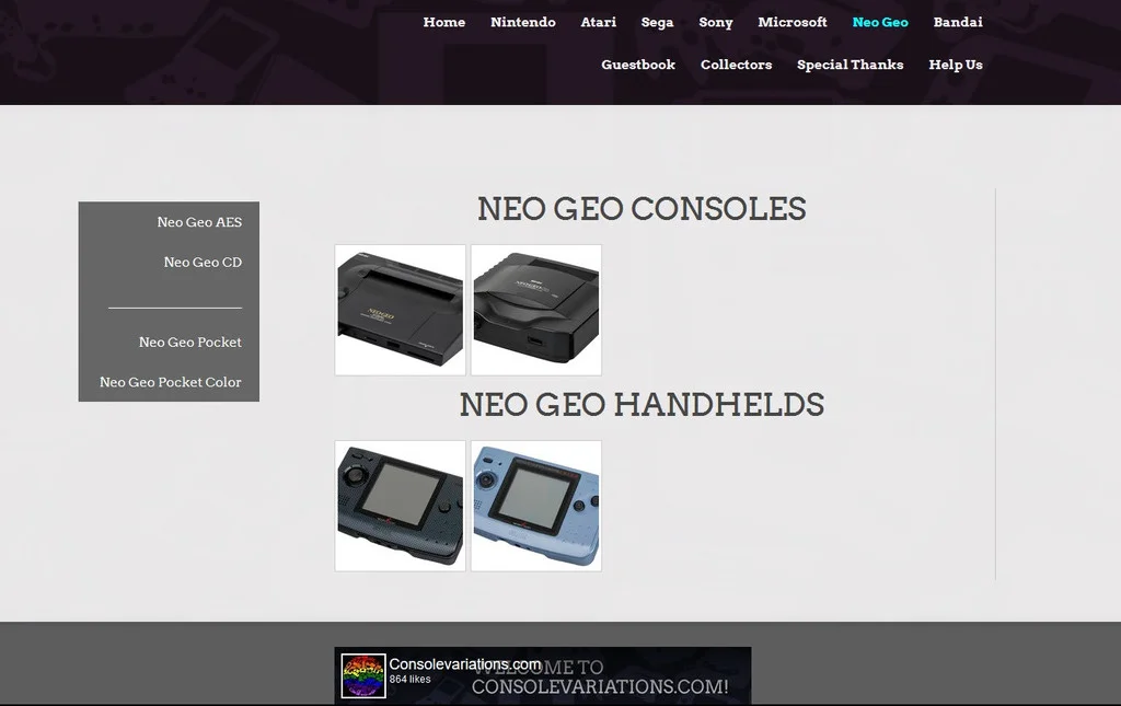 Neo Geo console variations are live on the site!