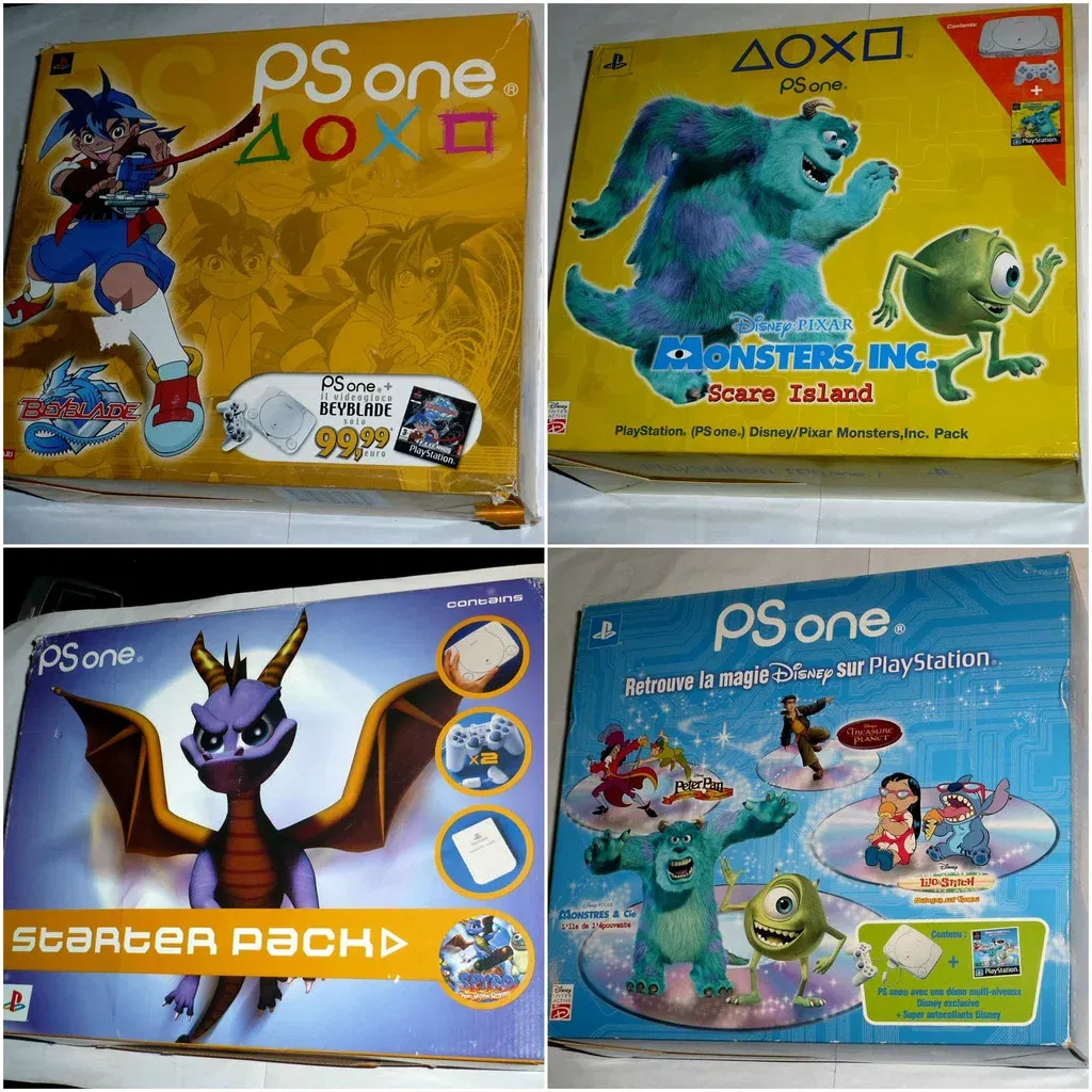 Beautiful PlayStation One packs
