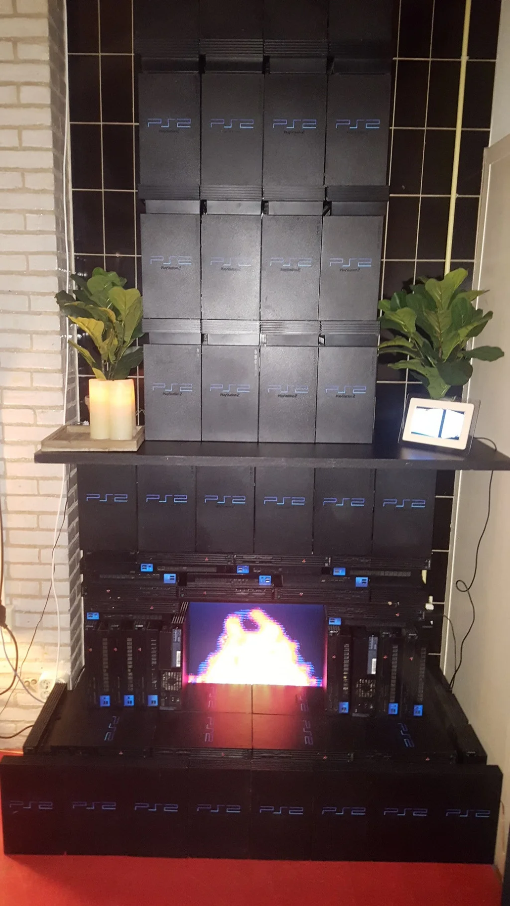 The PlayStation 2 Fireplace