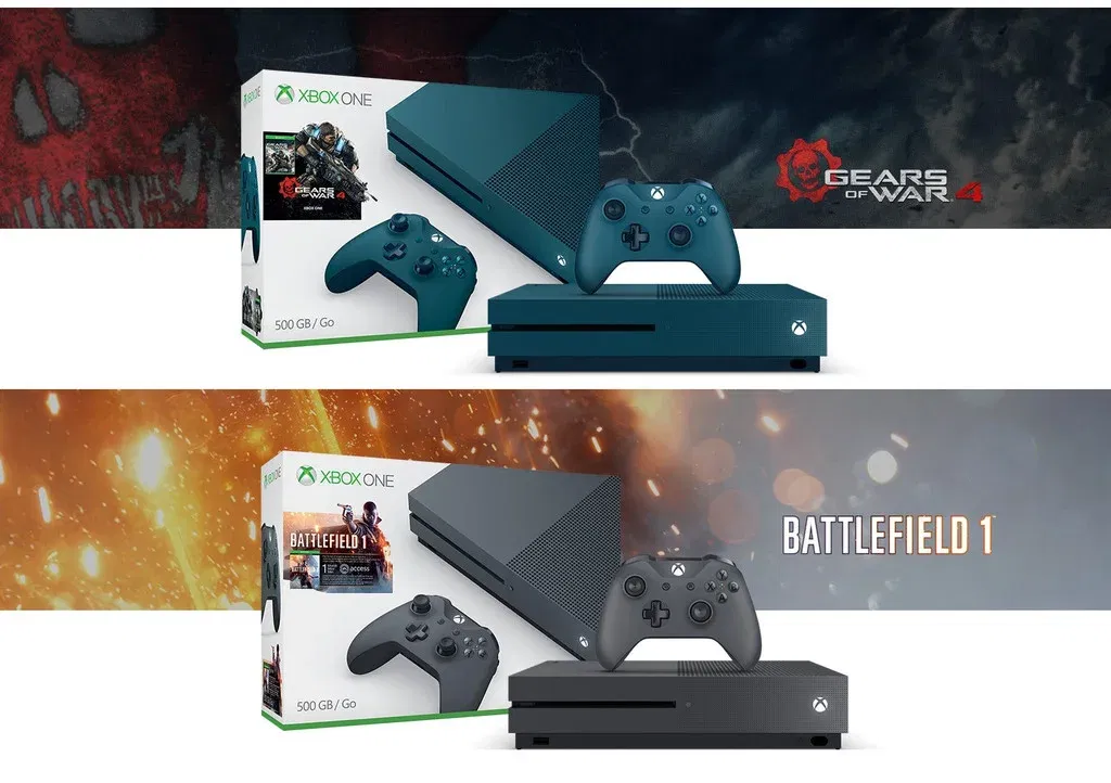 Xbox One S Battlefield 1 Special Edition Bundle, Storm Grey (500GB) 