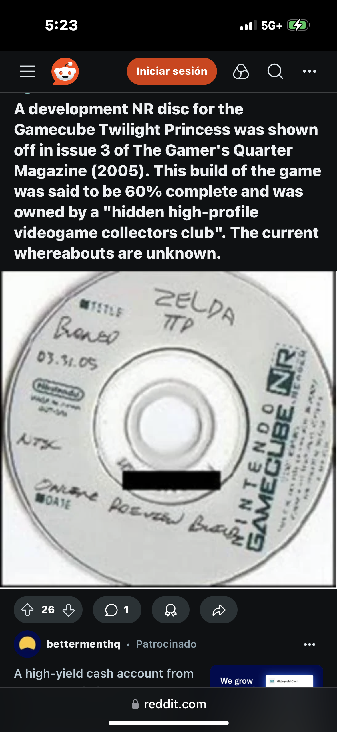 Considering the date of the disc, this beta of Twilight Princess has a lot of cut content, including the woods shown in the first few trailers, but what if the disc has been wiped? 